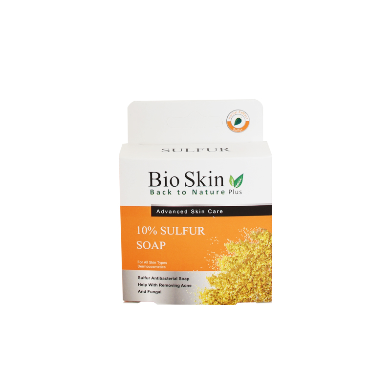 صابون ضد باکتری بایواسکین مدل sulfur وزن 100 گرم
