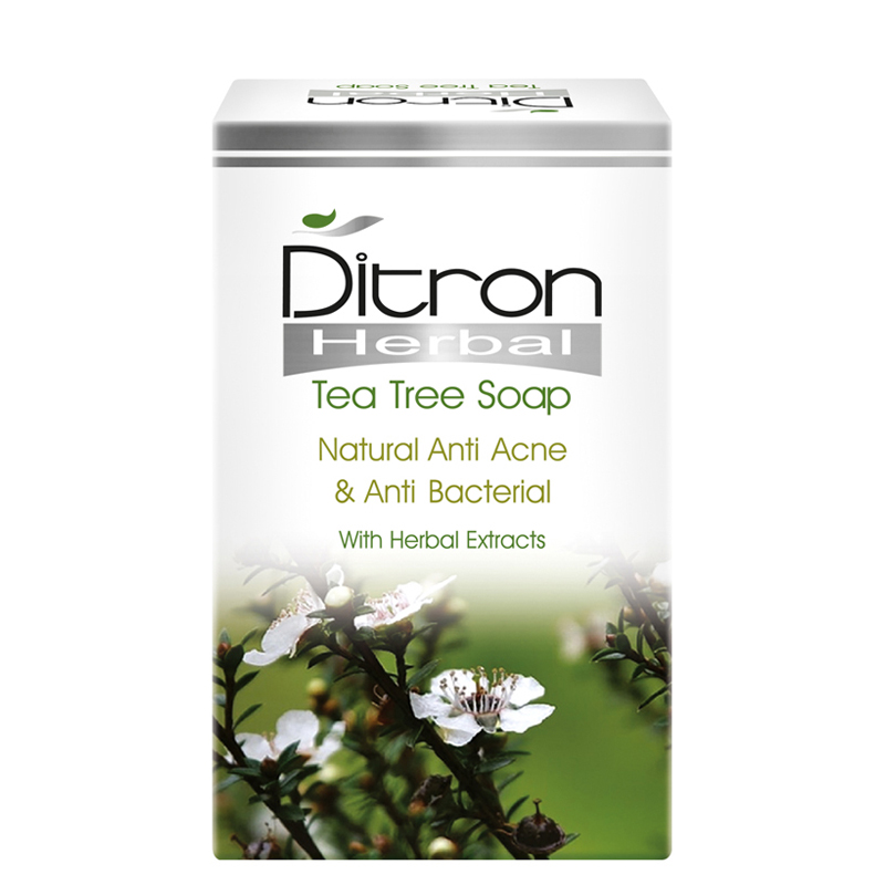 صابون ضد باکتری دیترون سری herbal مدل anti bacterial and anti acne وزن ۱۱۰ گرم