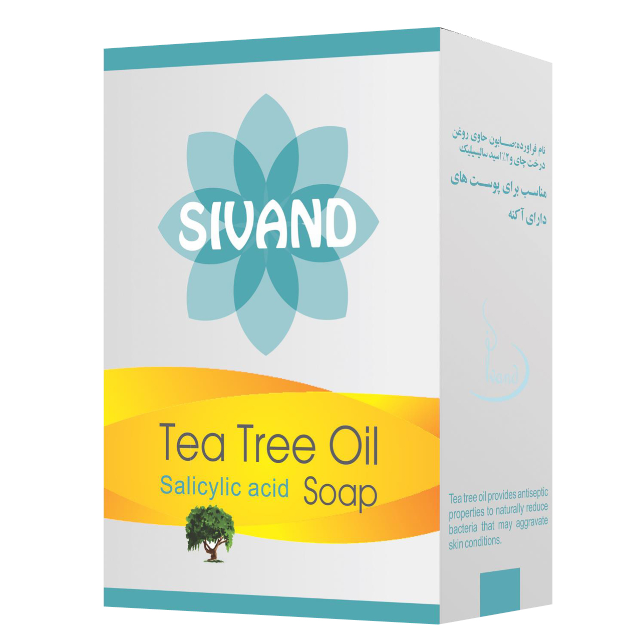 صابون ضد جوش سیوند مدل tea tree oil وزن ۹۰ گرم