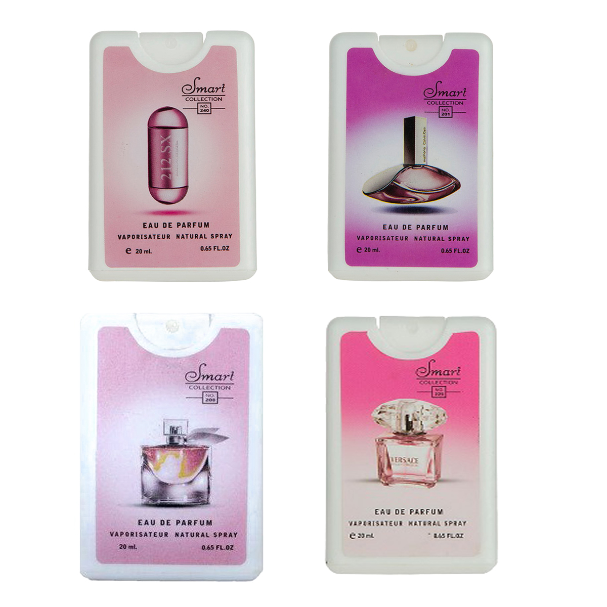 عطر جیبی زنانه اسمارت کالکشن مدل smt816 حجم 20 میلی لیتر مجموعه 4 عددی