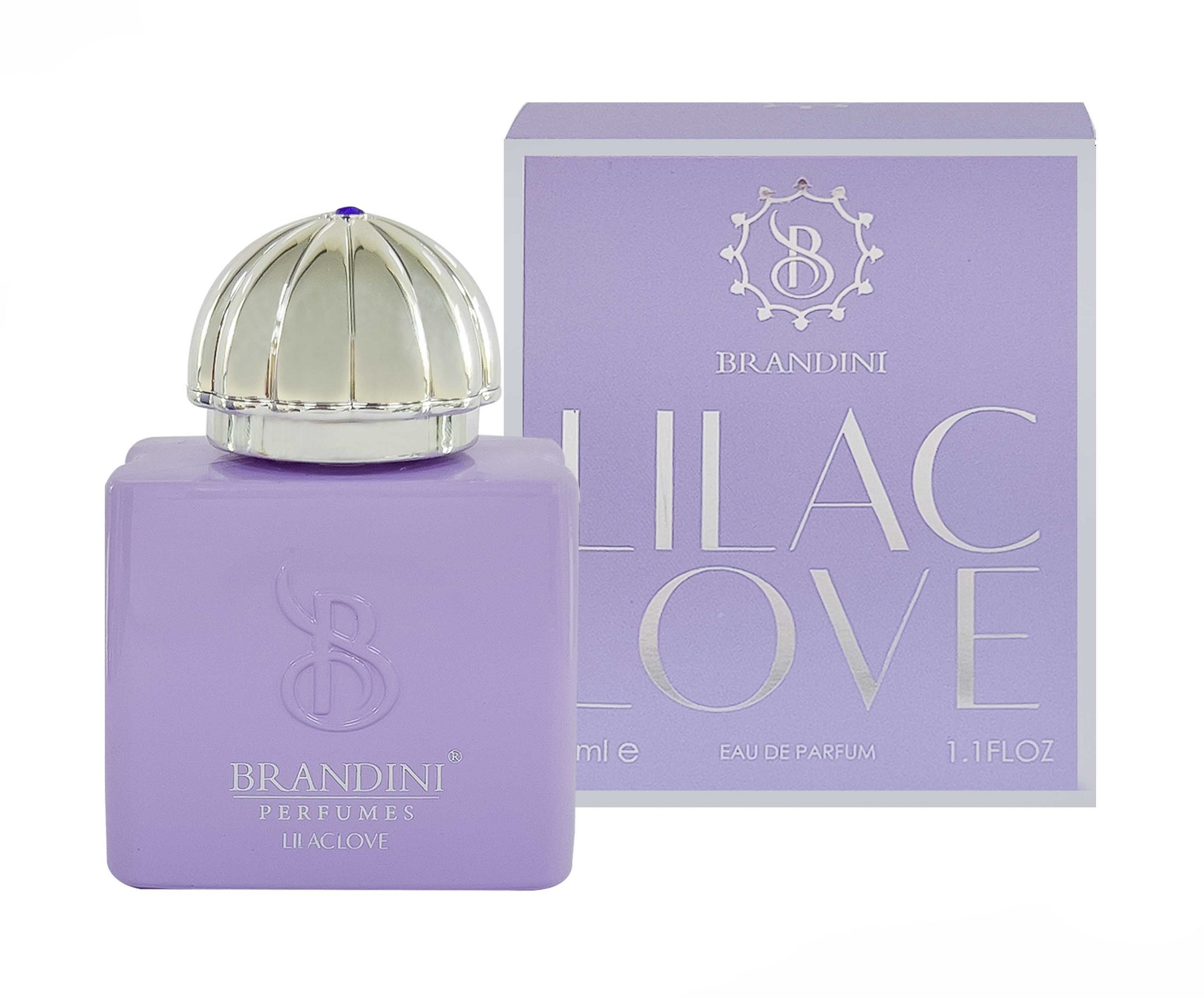 عطر جیبی زنانه برندینی مدل lilac love حجم 33 میلی لیتر