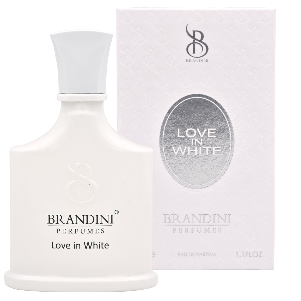 عطر جیبی زنانه برندینی مدل love in white حجم 33 میلی لیتر