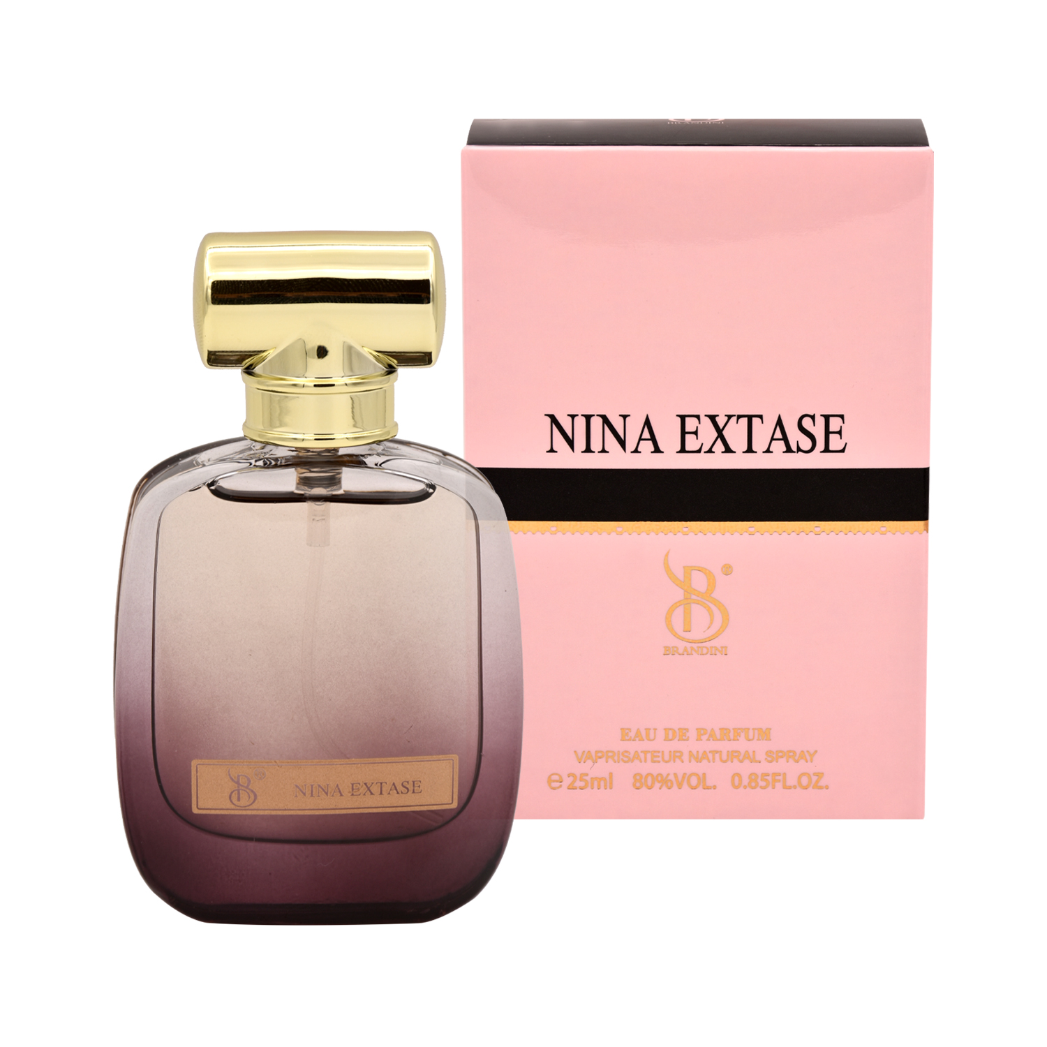 عطر جیبی زنانه برندینی مدل nina extase حجم 25 میلی لیتر