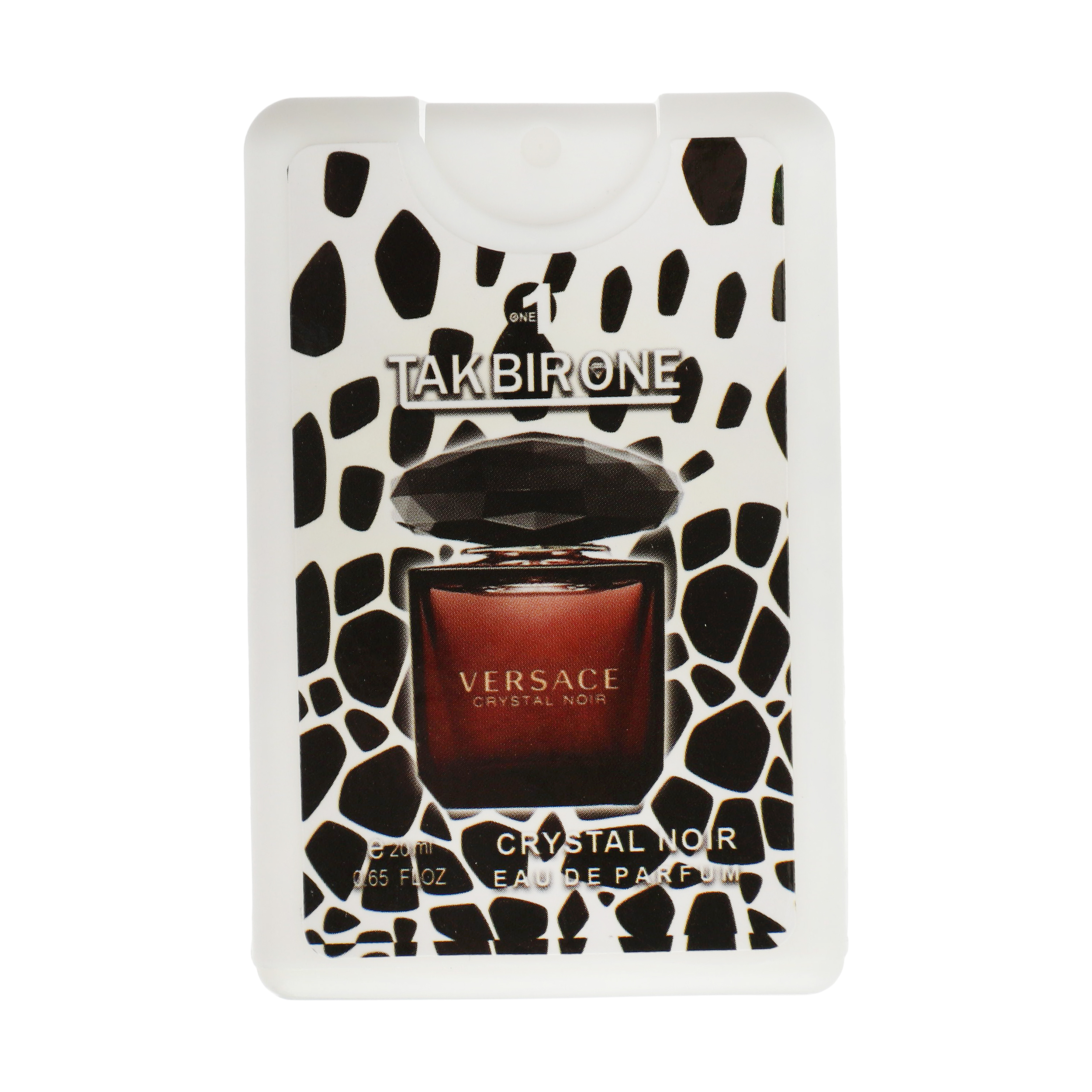 عطر جیبی زنانه تک بیر وان مدل versace crystal noir حجم 20 میلی لیتر