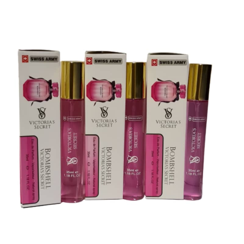 عطر جیبی زنانه سوئیس آرمی مدل bombshell حجم 35 میلی لیتر مجموعه 3 عددی