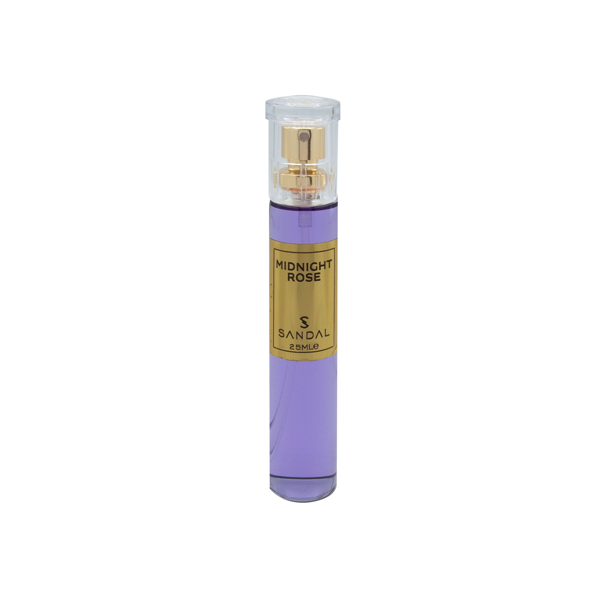 عطر جیبی زنانه صندل مدل midnight rose حجم 25 میلی لیتر