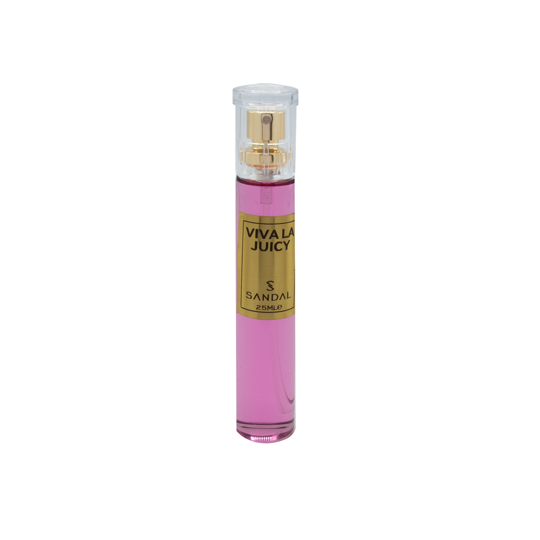 عطر جیبی زنانه صندل مدل vivala juicy حجم 25 میلی لیتر