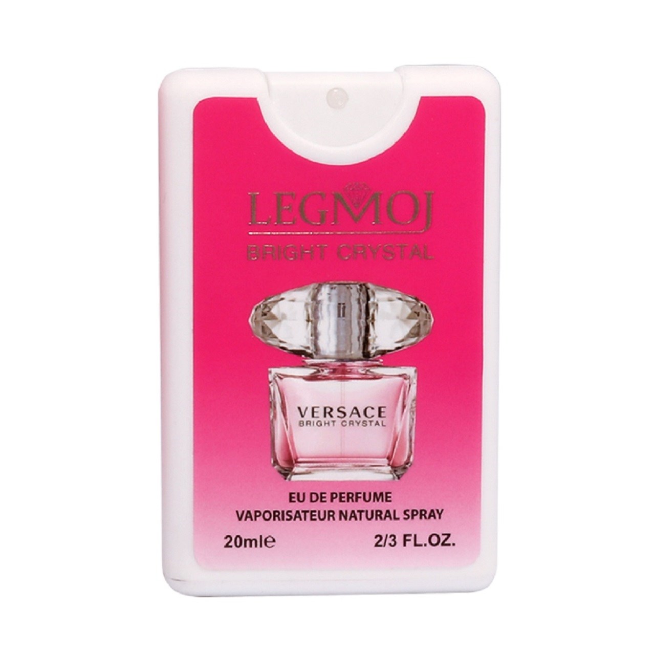 عطر جیبی زنانه لگموج مدل versace bright crystal حجم 20 میلی لیتر