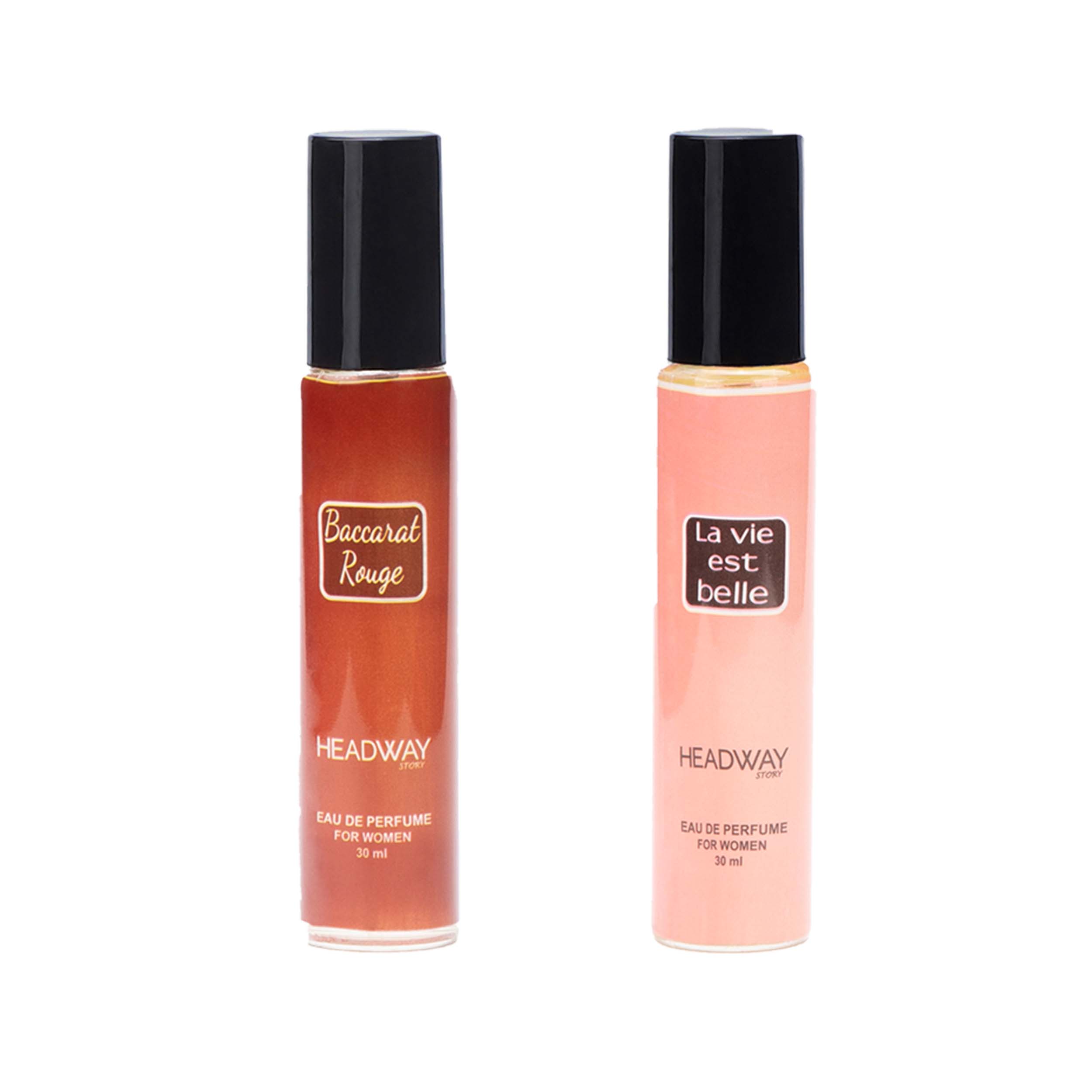 عطر جیبی زنانه هدوی استوری مدل لانکوم لاویه بل و کورکجان باکارات رژ حجم 30 میلی لیتر مجموعه 2 عددی