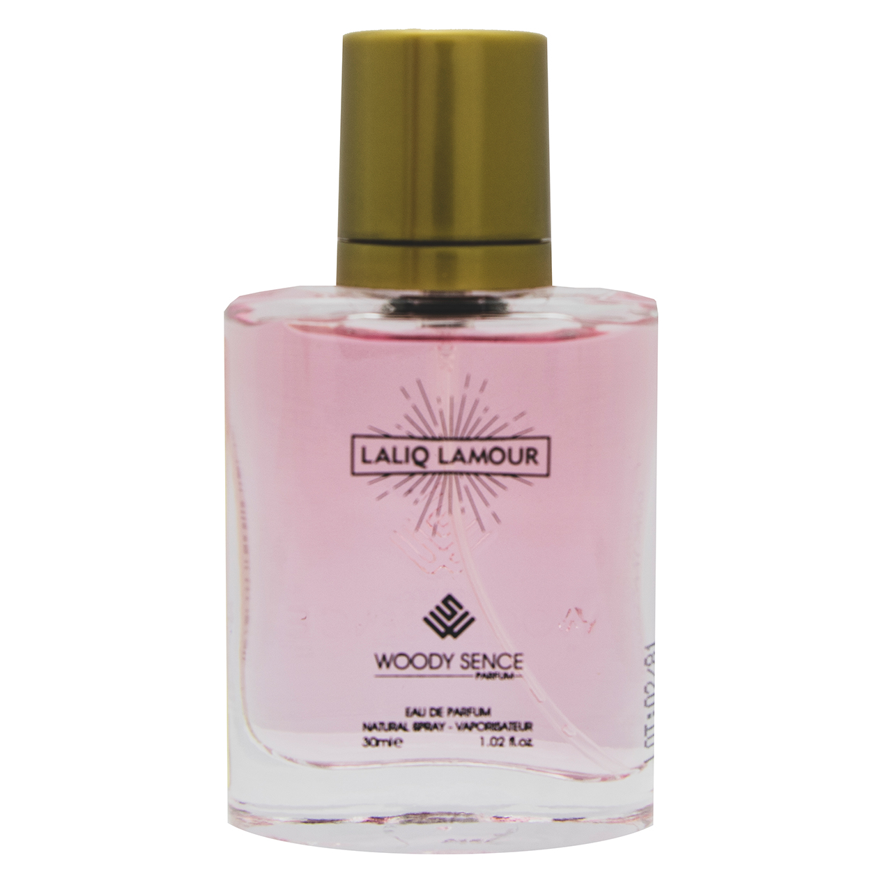 عطر جیبی زنانه وودی سنس مدل lalique l’amour حجم 30 میلی لیتر
