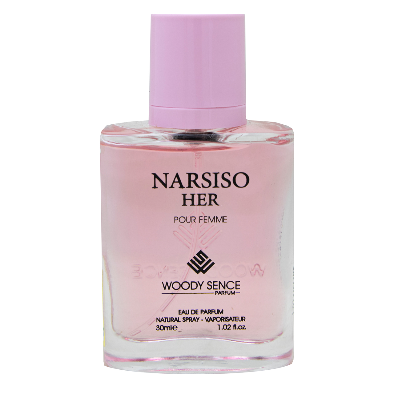 عطر جیبی زنانه وودی سنس مدل narsiso her حجم 30 میلی لیتر