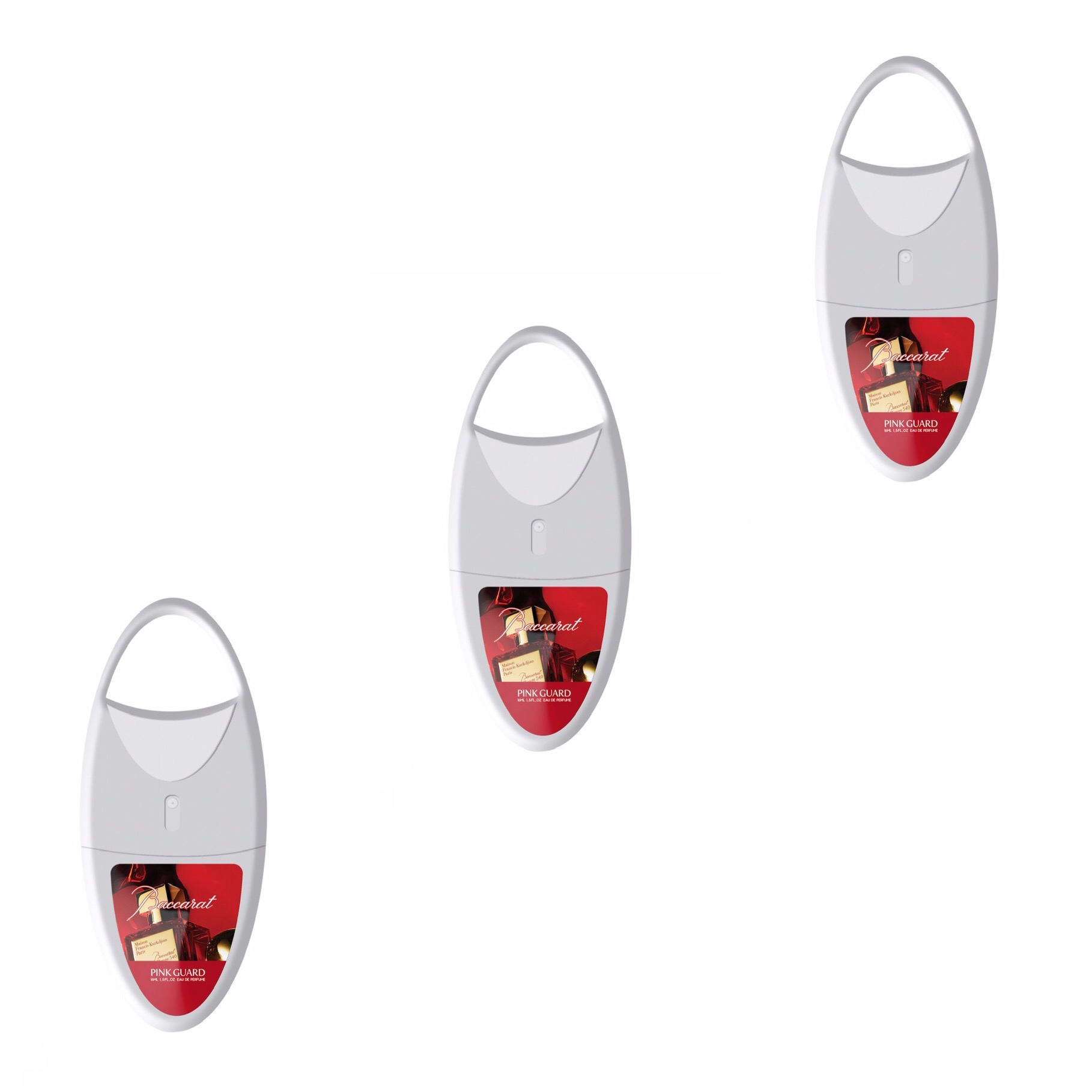 عطر جیبی زنانه پینک گارد مدل baccarat rouge حجم 16 میلی لیتر مجموعه 3 عددی