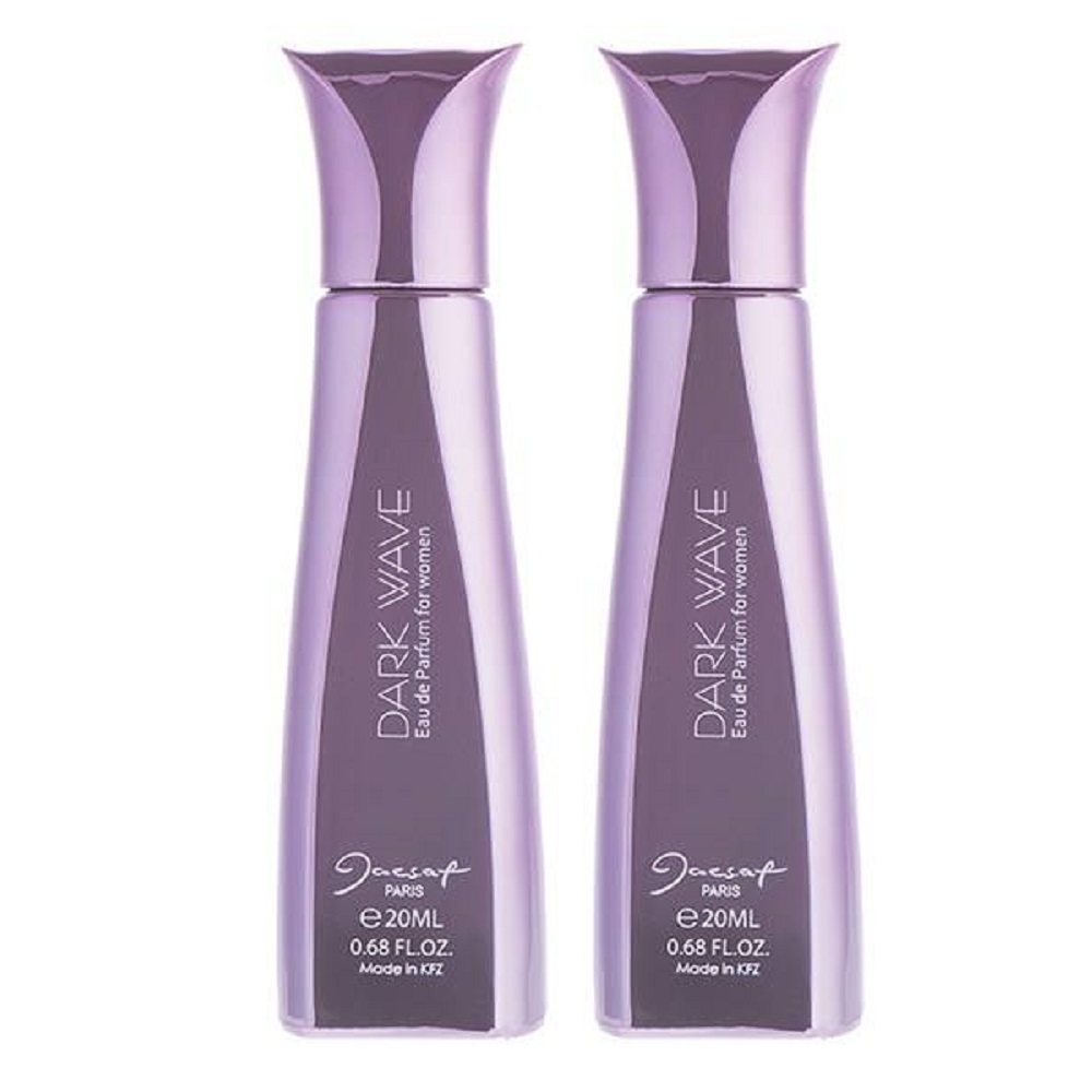 عطر جیبی زنانه ژک ساف مدل dark wave حجم 20 میلی لیتر بسته 2 عددی