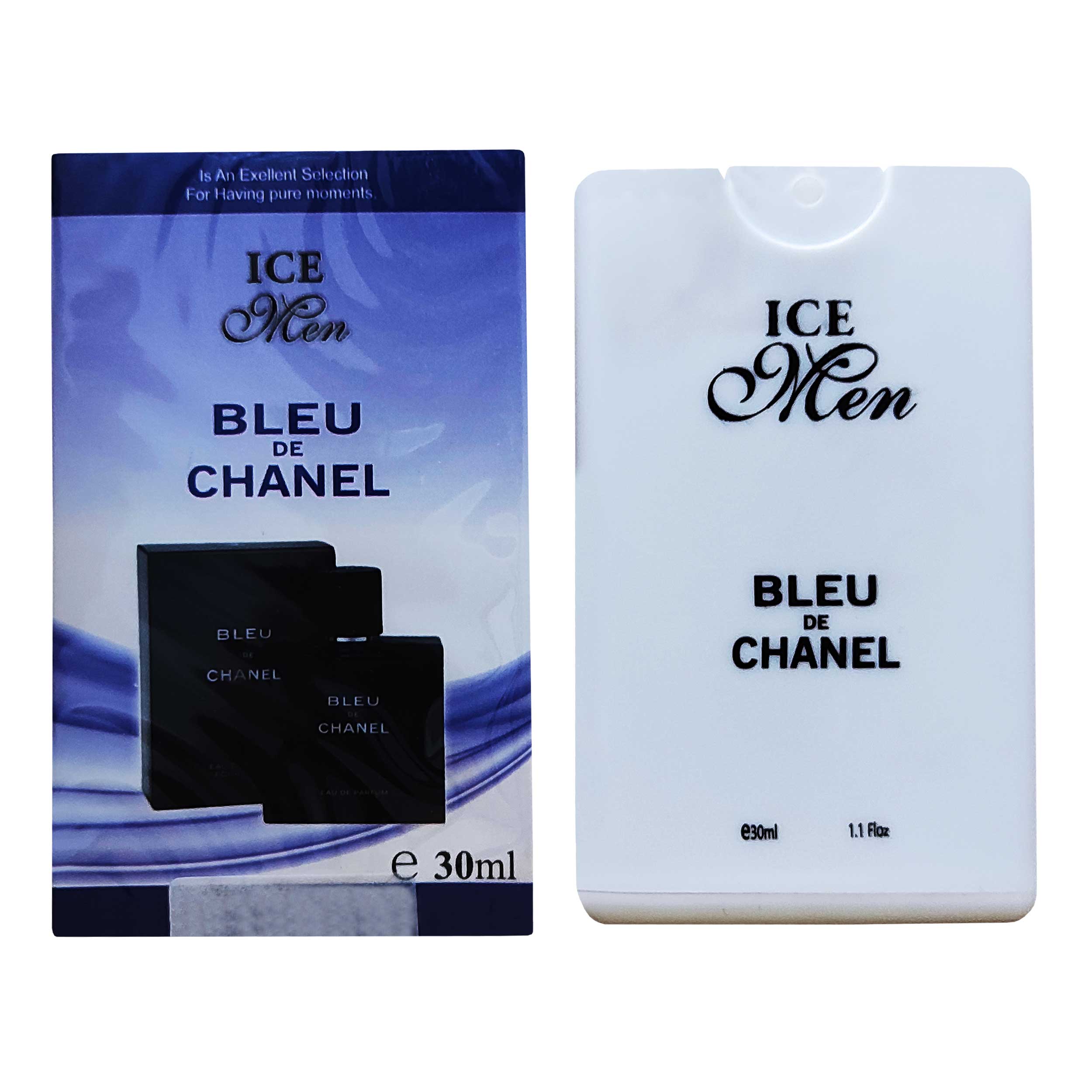 عطر جیبی مردانه آیس من مدل bleu de chanel حجم 30 میلی لیتر