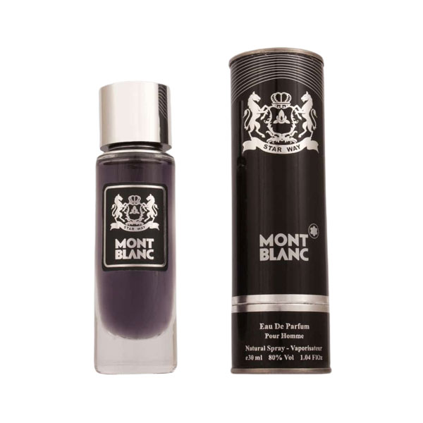 عطر جیبی مردانه استار وی مدل mont blanc حجم 30 میلی لیتر