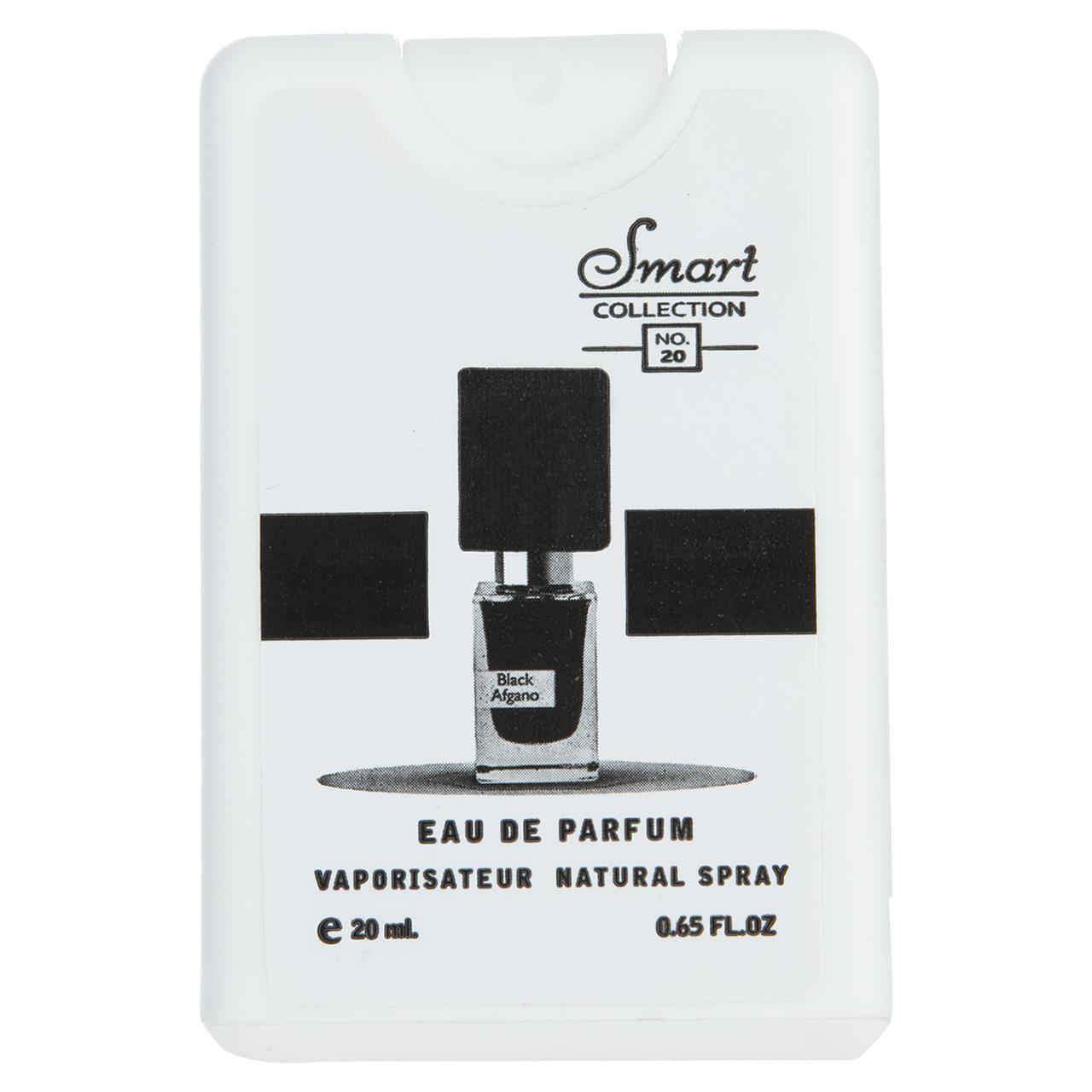 عطر جیبی مردانه اسمارت کالکشن مدل black afgano حجم 20 میلی لیتر