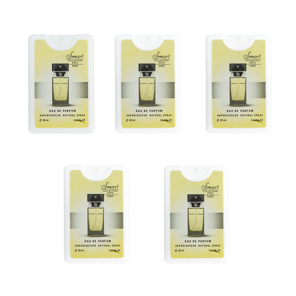 عطر جیبی مردانه اسمارت کالکشن مدل bogart حجم 20 میلی لیتر مجموعه 5 عددی