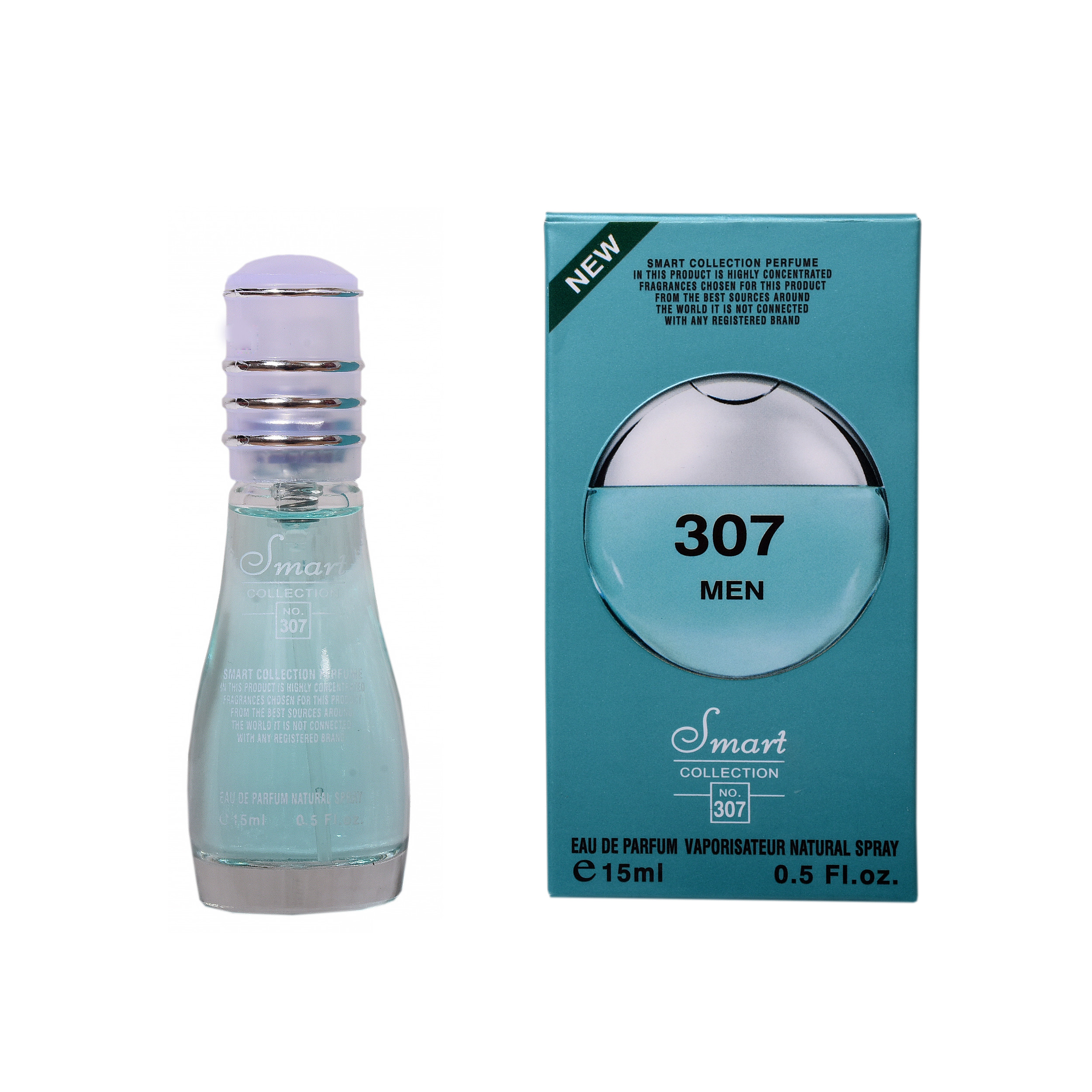 عطر جیبی مردانه اسمارت کالکشن مدل bvlgari aqva کد 307 حجم 15 میلی لیتر