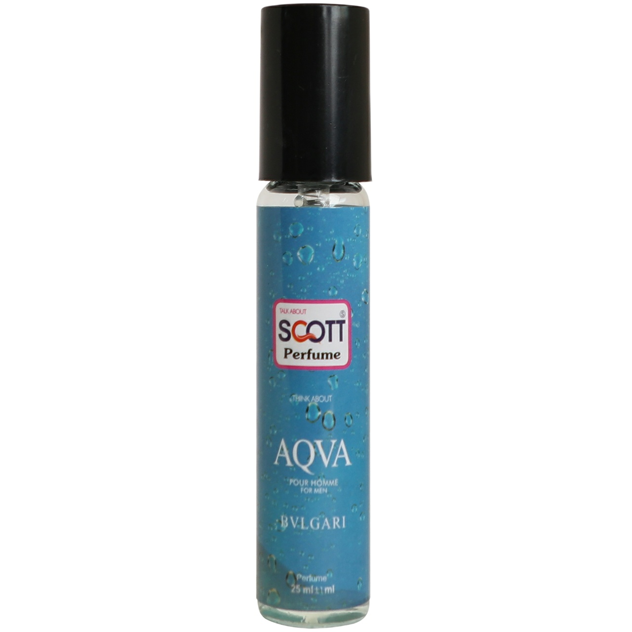 عطر جیبی مردانه اسکاتس مدل bvlgari aqva حجم 25 میلی لیتر