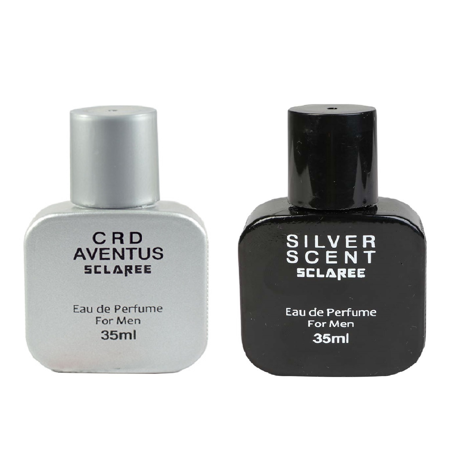 عطر جیبی مردانه اسکلاره مدل crd aventus حجم 35 میلی لیتر به همراه عطر جیبی مردانه مدل silver scent