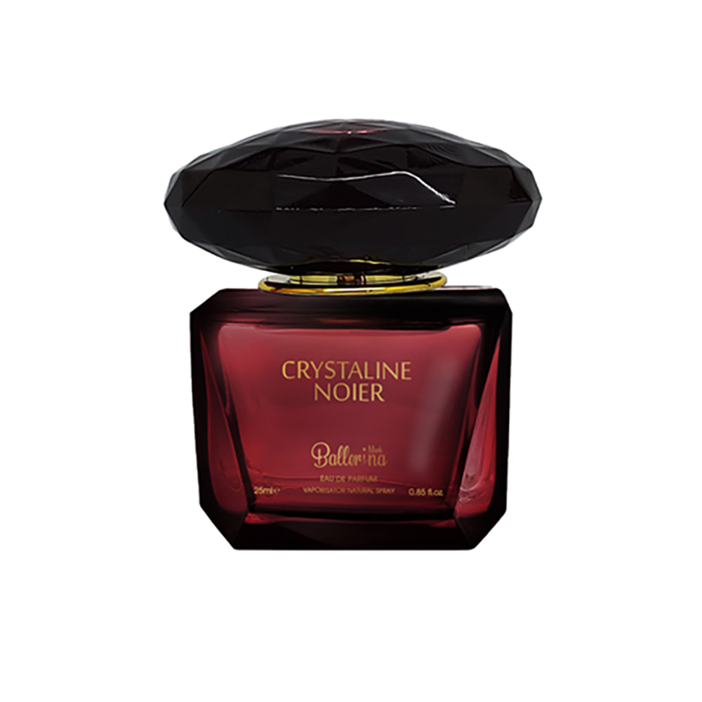 عطر جیبی مردانه بالرینا مدل crystaline noier حجم 25 میلی لیتری