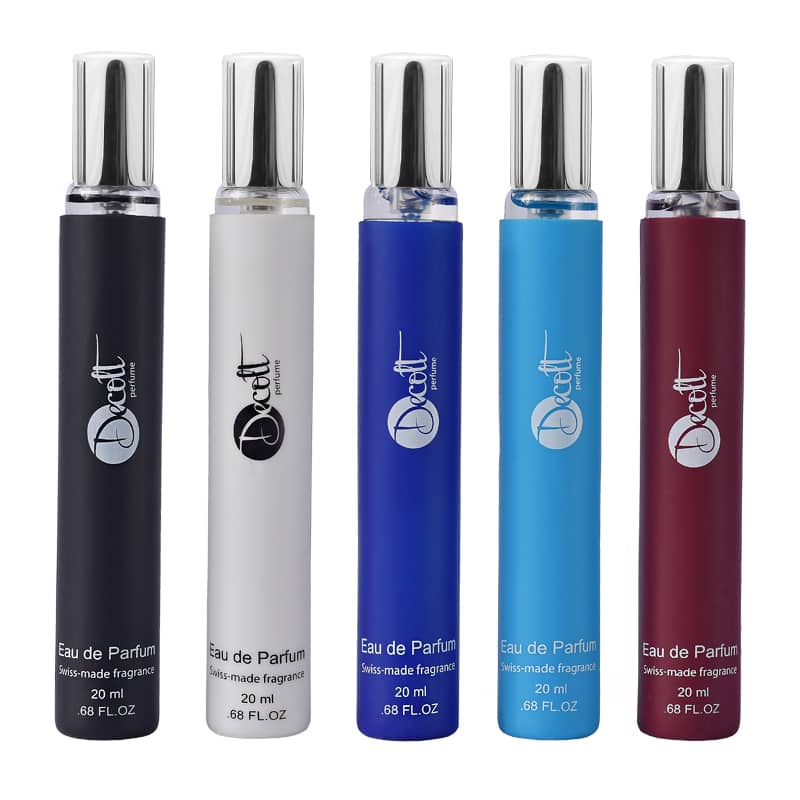 عطر جیبی مردانه دکلت مدل fantastic حجم 20 میلی لیتر مجموعه 5 عددی