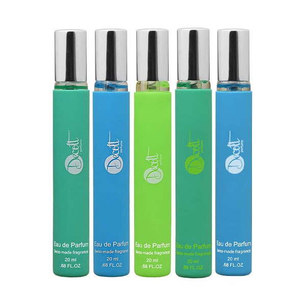 عطر جیبی مردانه دکلت مدل ser حجم 20 میلی لیتر مجموعه 5 عددی
