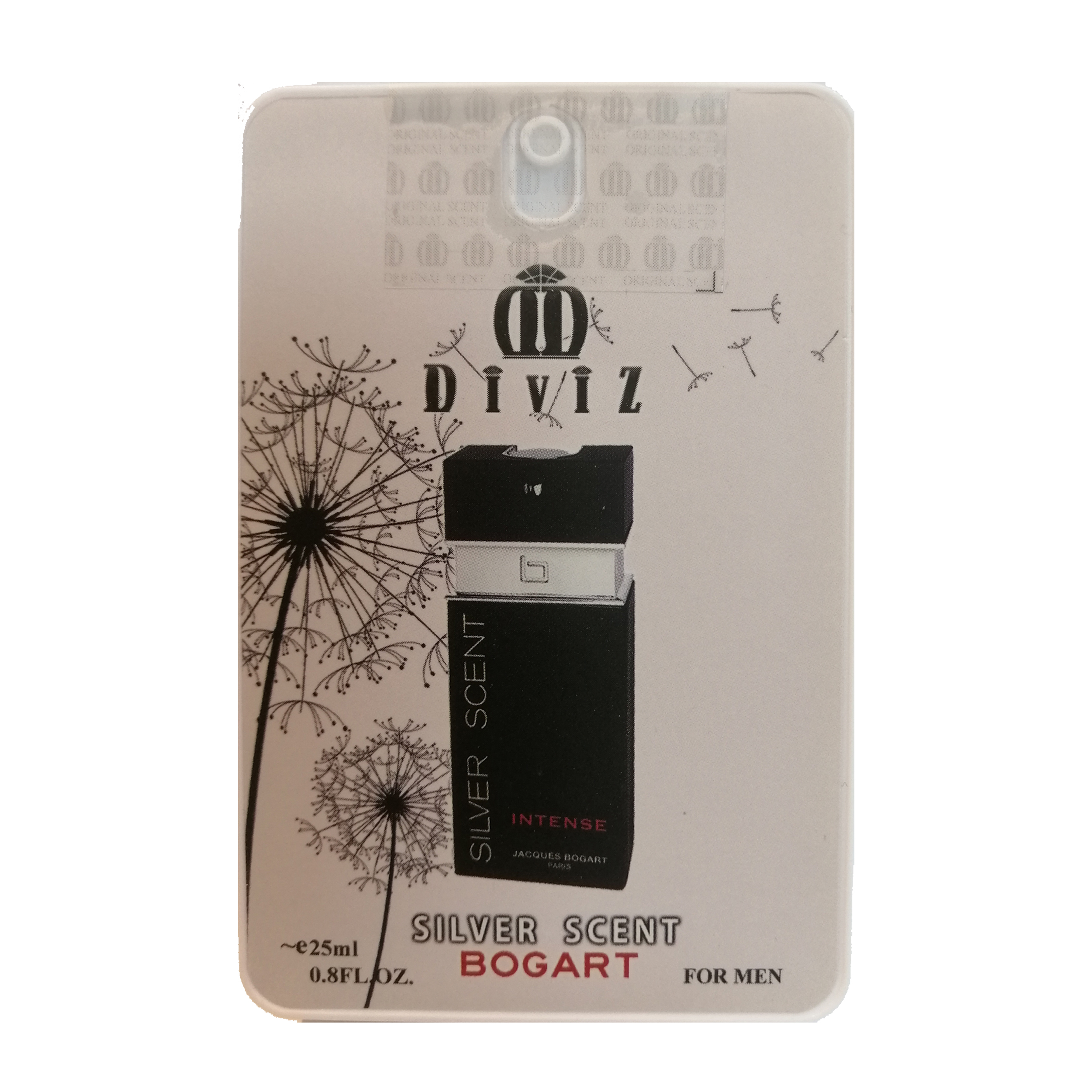 عطر جیبی مردانه دیوایز مدل silver scent bogart حجم 25 میلی لیتر