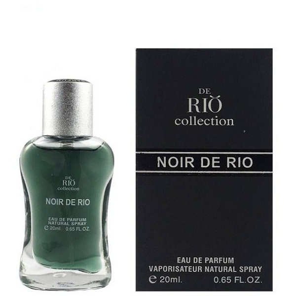 عطر جیبی مردانه ریو کالکشن مدل noir de rio حجم 20 میلی لیتر