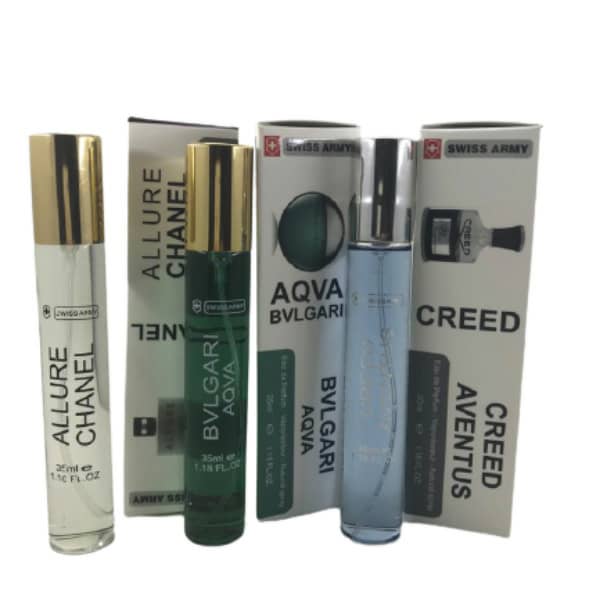 عطر جیبی مردانه سوئیس آرمی مدل b01 حجم 35 میلی لیتر مجموعه 3 عددی