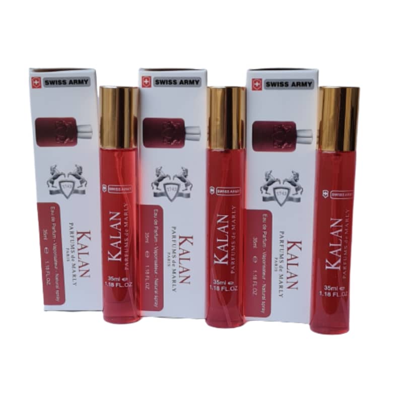 عطر جیبی مردانه سوئیس آرمی مدل kalan حجم 35 میلی لیتر مجموعه 3 عددی