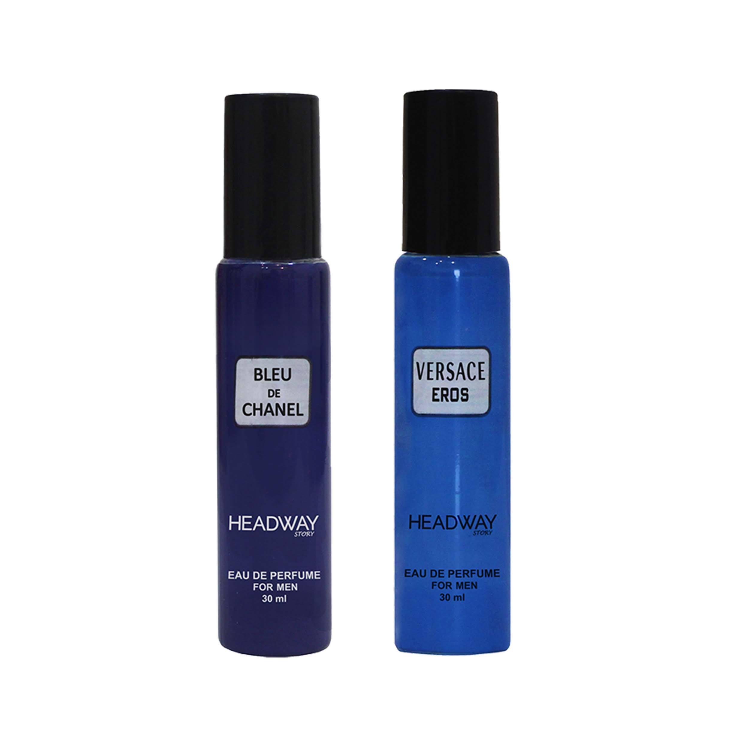 عطر جیبی مردانه هدوی استوری مدل بلو شنل و ورساچ اروس حجم 30 میلی لیتر مجموعه 2 عددی