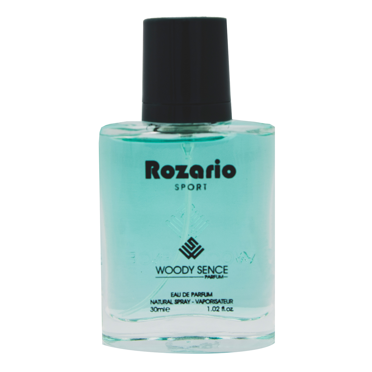عطر جیبی مردانه وودی سنس مدل rozario حجم 30 میلی لیتر