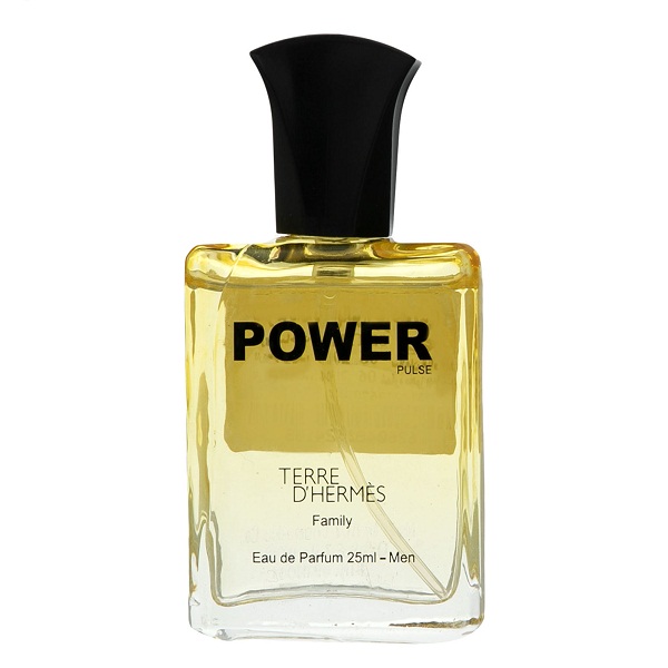 عطر جیبی مردانه پاور پالس مدل terre d’hermes family حجم 25 میلی لیتر