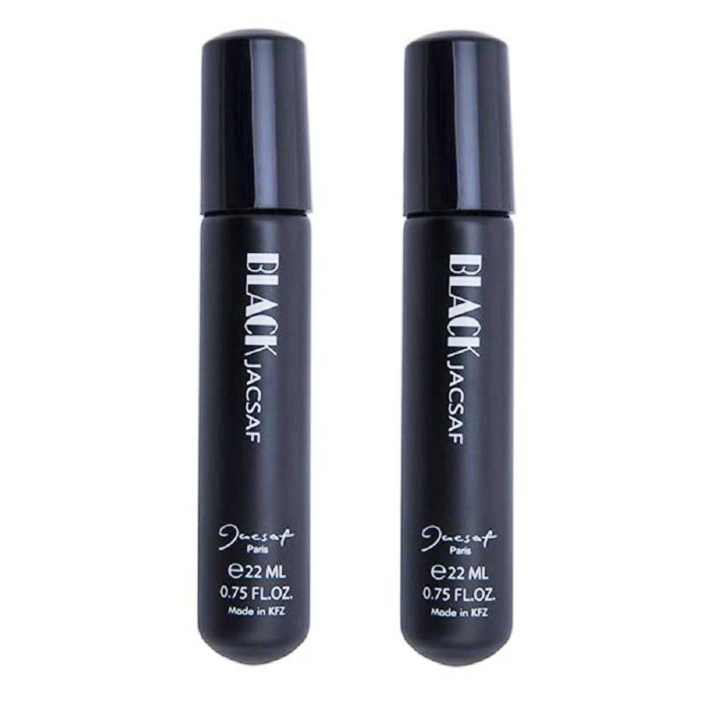 عطر جیبی مردانه ژک ساف مدل black حجم 22 میلی لیتر بسته 2 عددی
