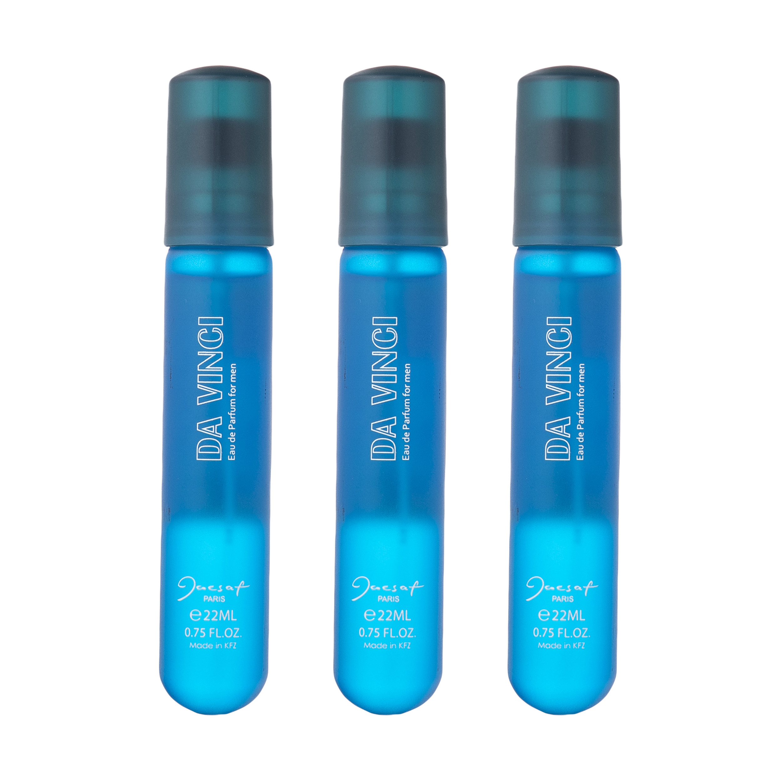 عطر جیبی مردانه ژک ساف مدل da vinci حجم 22 میلی لیتر بسته 3 عددی