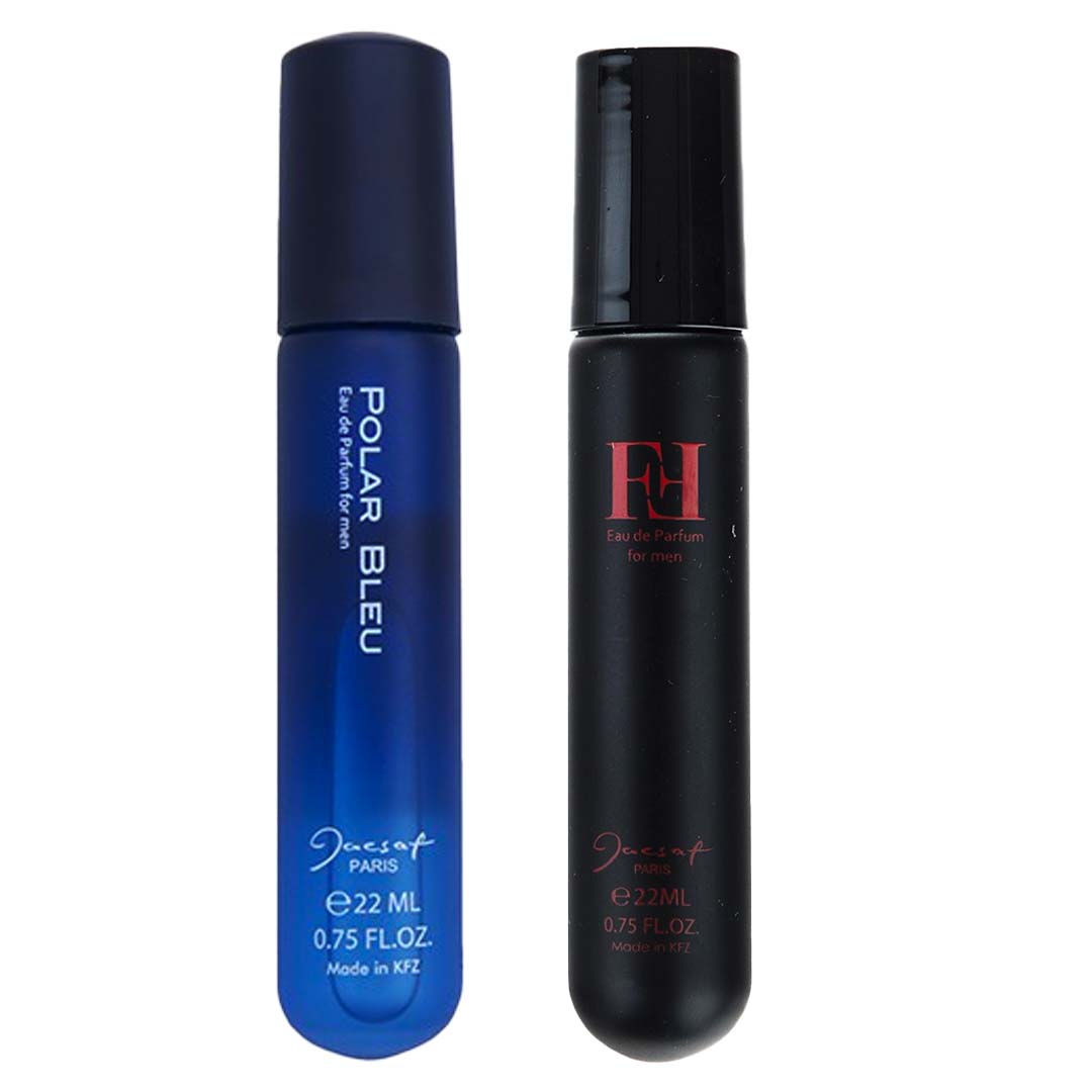 عطر جیبی مردانه ژک ساف مدل ff حجم 22 میلی لیتر به همراه عطر جیبی مردانه ژک ساف مدل polar bleu