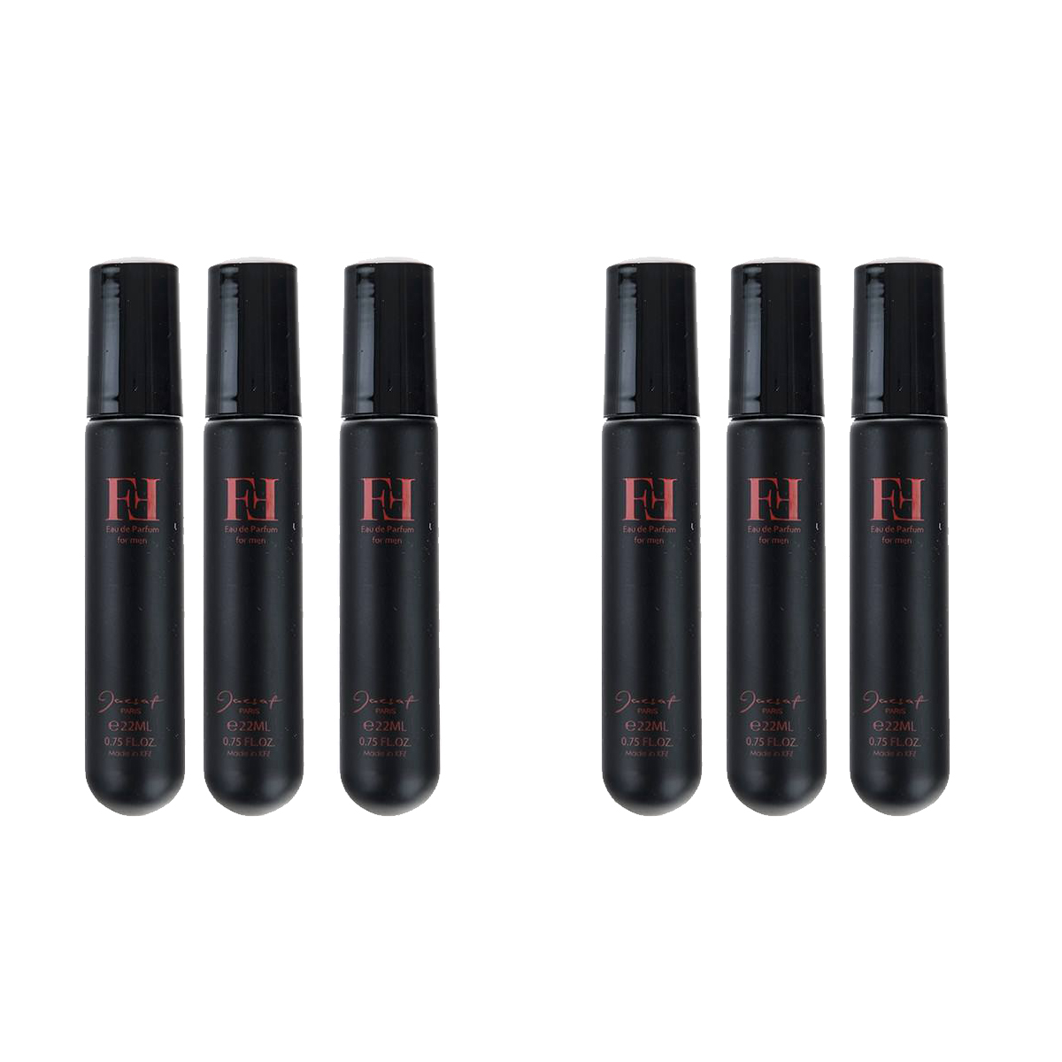 عطر جیبی مردانه ژک ساف مدل ff حجم 22 میلی لیتر مجموعه 6 عددی