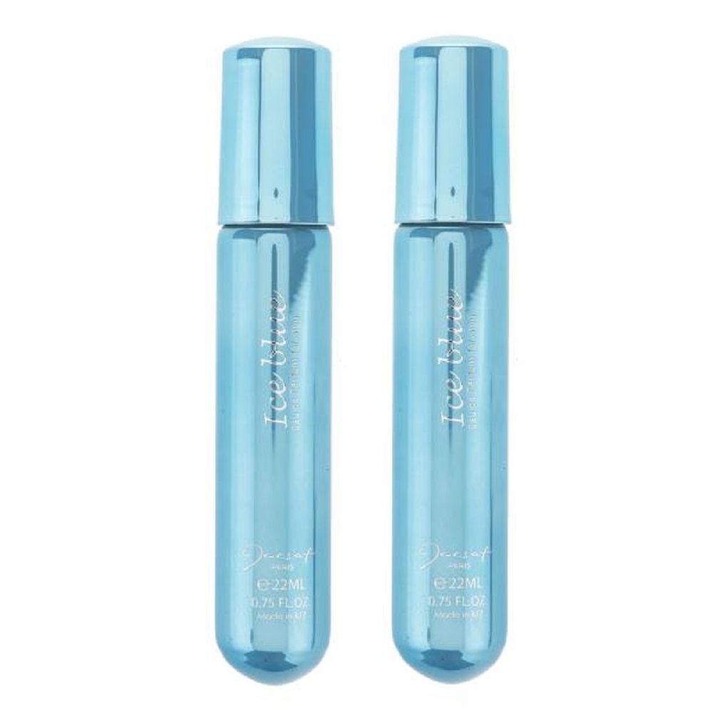 عطر جیبی مردانه ژک ساف مدلice blue حجم 22 میلی لیتر بسته 2 عددی