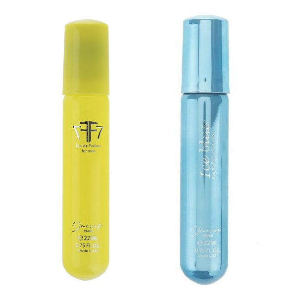 عطر جیبی ژک ساف مدل ice blue حجم 22 میلی لیتر به همراه عطر جیبی ژک ساف مدل f7