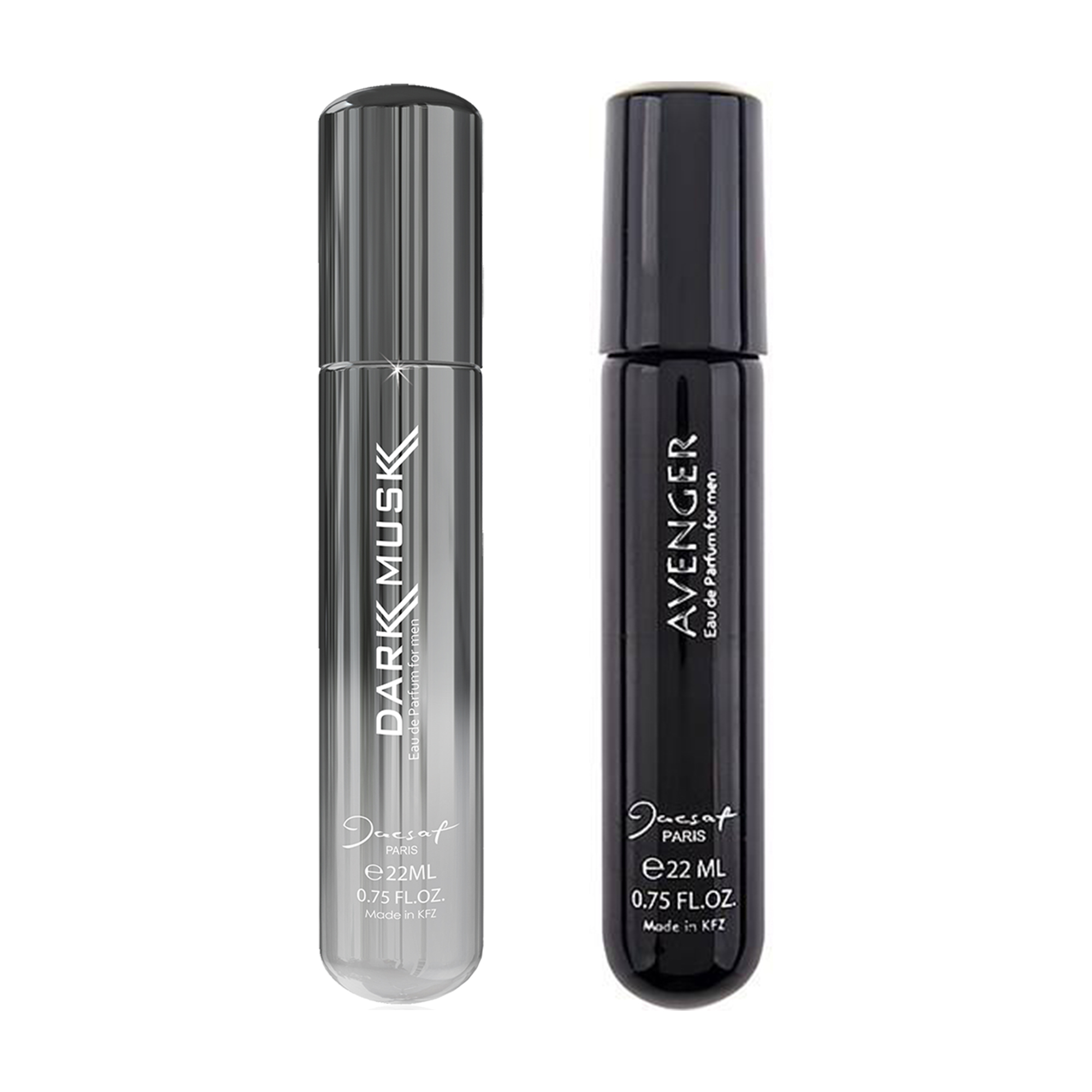عطرجیبی مردانه ژک ساف مدل dark musk حجم 22 میلی لیتر به همراه عطرجیبی مردانه ژک ساف مدل avenger حجم 22 میلی لیتر