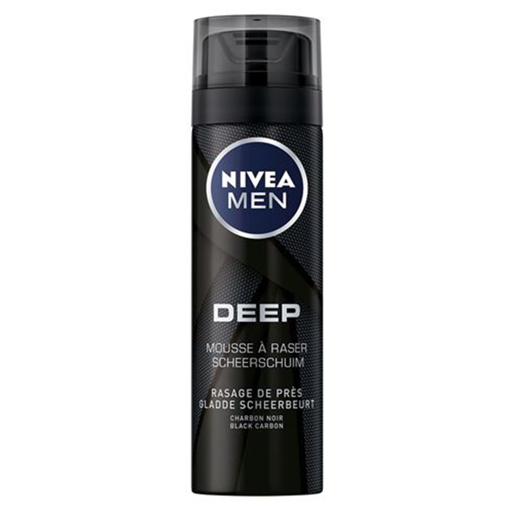 فوم اصلاح نیوآ مدل deep mousse حجم 200 میلی لیتر
