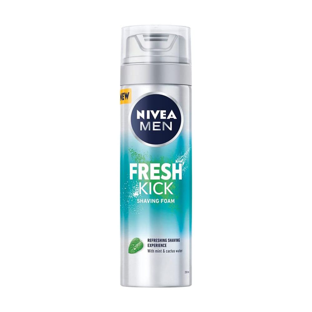 فوم اصلاح نیوآ مدل fresh kick حجم 200 میلی لیتر