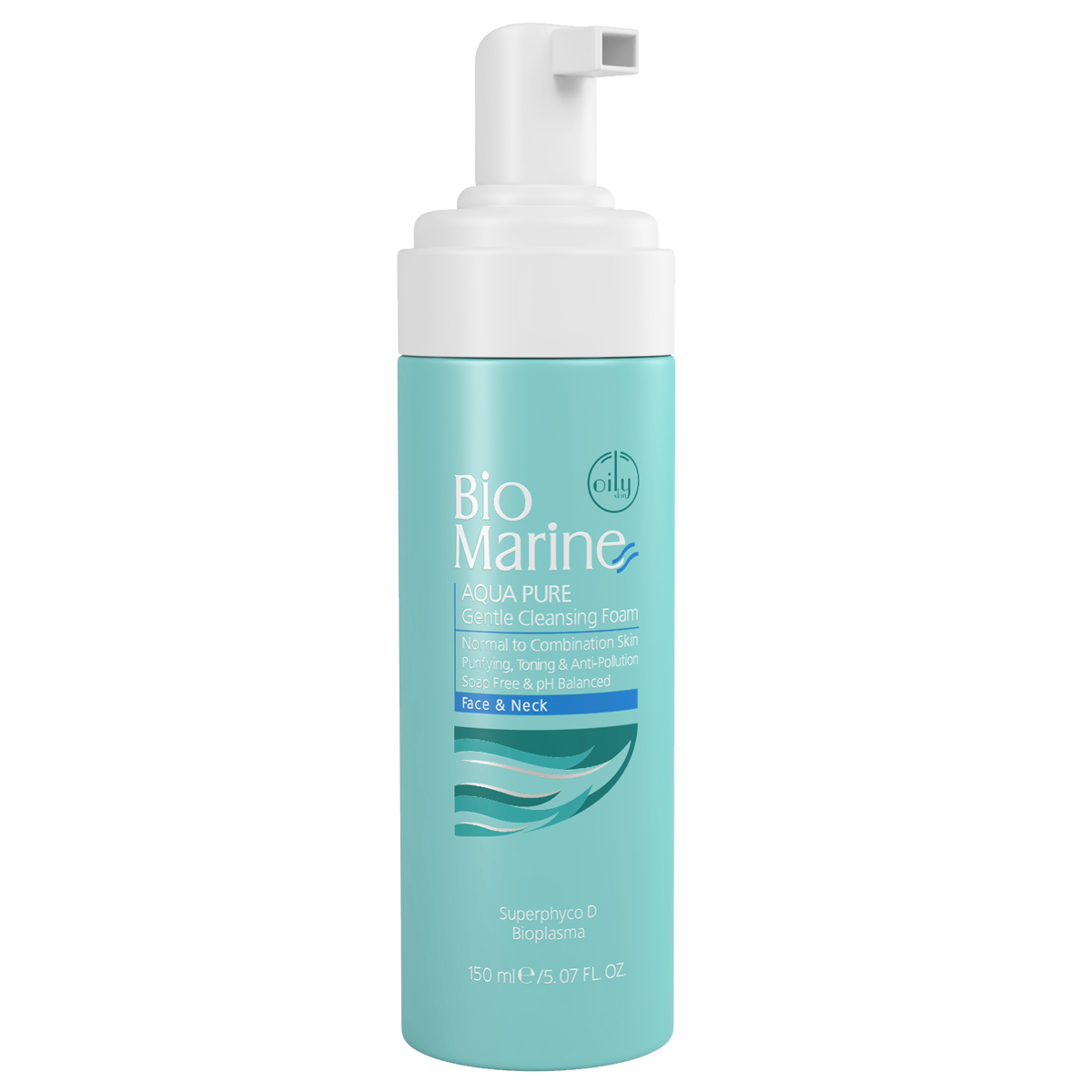 فوم شستشو صورت بایومارین مدل aqua pure حجم 150 میلی لیتر