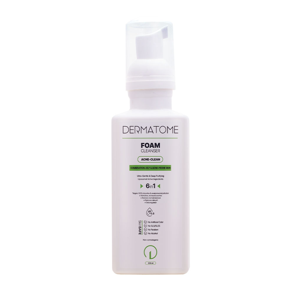فوم شستشو صورت درماتوم مدل acne clean حجم 200 میلی لیتر