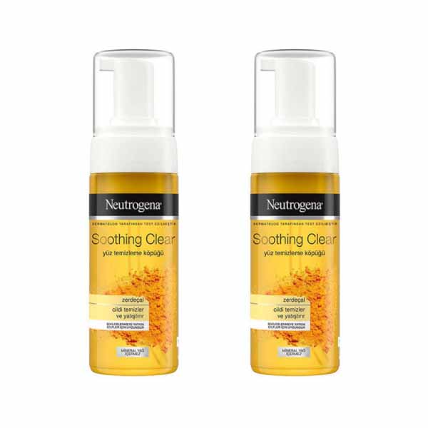 فوم شستشو صورت نوتروژینا مدل soothing clear حجم 150 میلی لیتر مجموعه 2 عددی