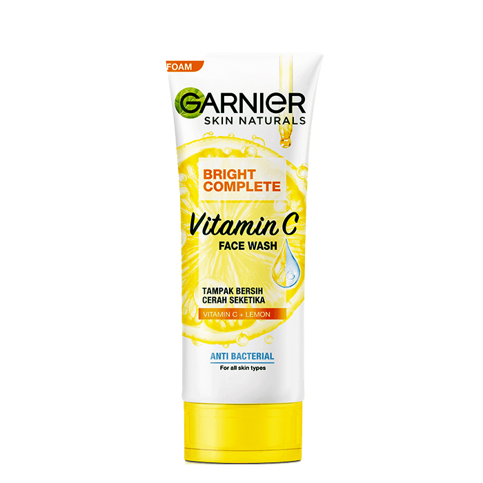 فوم شستشو صورت گارنیه مدل vitamin c حجم 100 میلی لیتر