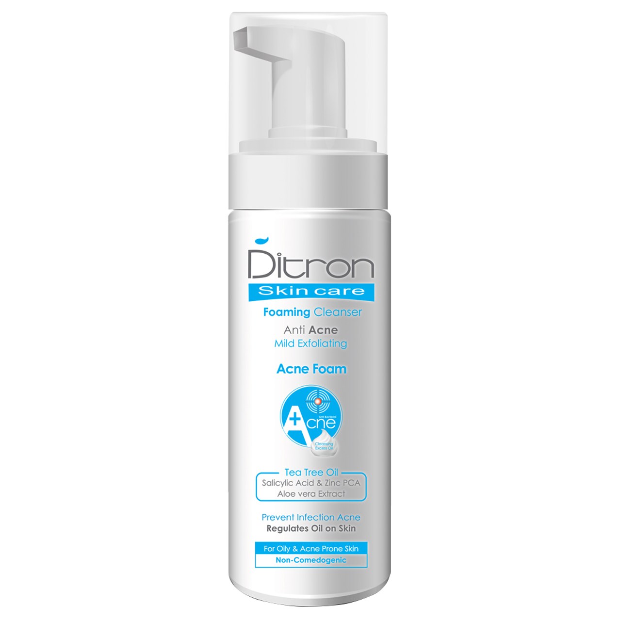 فوم شستشوی پوست دیترون مدل anti acne حجم 150 میلی لیتر