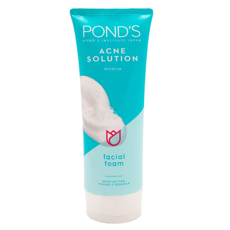 فوم پاک کننده صورت پوندز مدل acne solution حجم 100 میلی لیتر