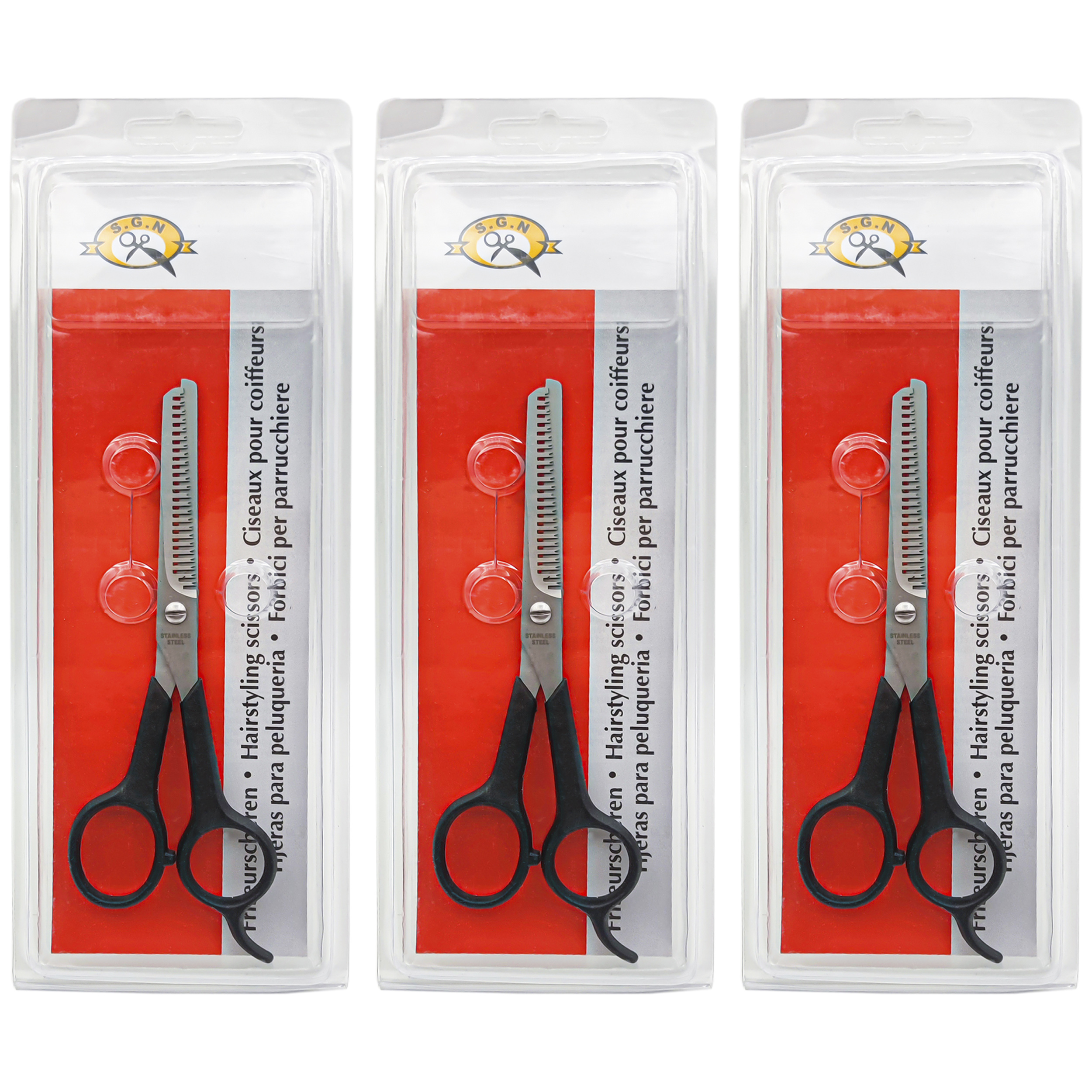 قیچی آرایشگاهی پیتاژ اس.جی.ان مدل s 110 مجموعه 3 عددی